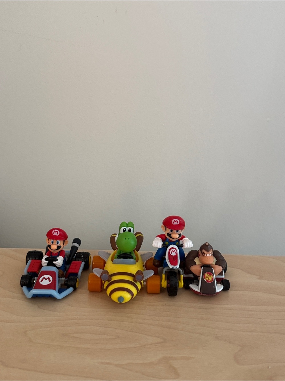 Nintendo Super Mario Kart Vehicles Set - Red, Yellow, Green, Brown